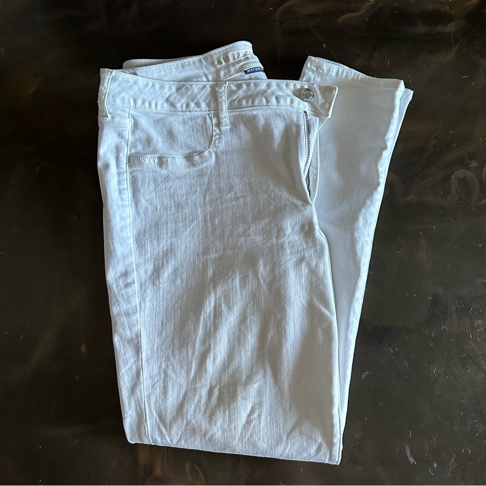 AE White Jeggings 18 Long NWOT